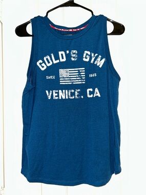 NWOT Golds Gym Advance Men's Blue Venice, CA Muscle Tank in Extra Small